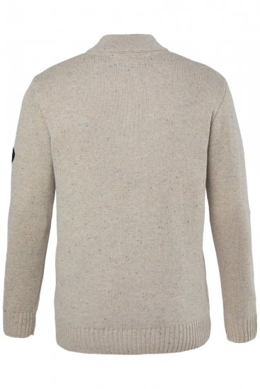 JP1880 851436 Pull tricoté à col boutonné Brun noisette TALL - TALL sweatshirts - Sweats et hoodies TALL