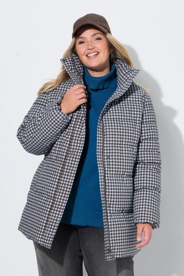 Ulla Popken 851438 Veste matelassée HYPRAR trapèze Vert foncé - Vestes - Vestes femme grande taille