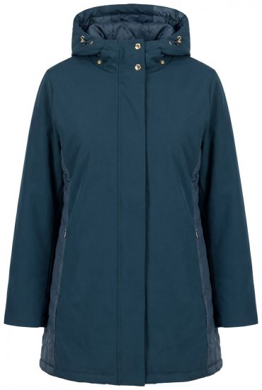 Ulla Popken 851459 Veste matelassée Pétrole - Vestes - Vestes femme grande taille