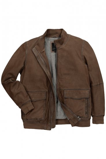 JP1880 851511 Veste en daim d'agneau Marron - Vestes - Vestes Homme Grandes Tailles