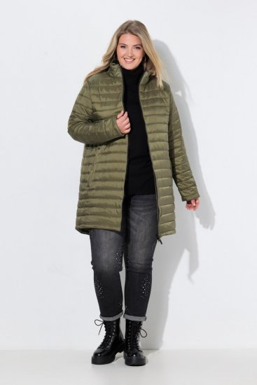 Ulla Popken 851560 Veste technique Vert olive - Vestes - Vestes femme grande taille