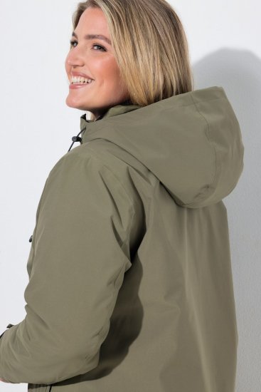 Ulla Popken 851560 Veste technique Vert olive - Vestes - Vestes femme grande taille