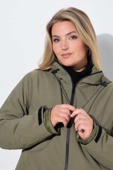 Ulla Popken 851560 Veste technique Vert olive - Vestes - Vestes femme grande taille
