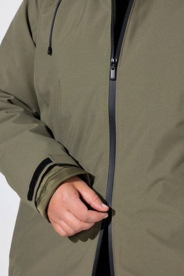 Ulla Popken 851560 Veste technique Vert olive - Vestes - Vestes femme grande taille