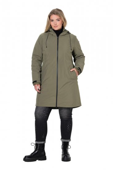 Ulla Popken 851560 Veste technique Vert olive - Vestes - Vestes femme grande taille