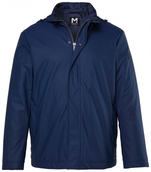 Men+ 566 Veste à capuche amovible Bleu marine - Vestes - Vestes Homme Grandes Tailles