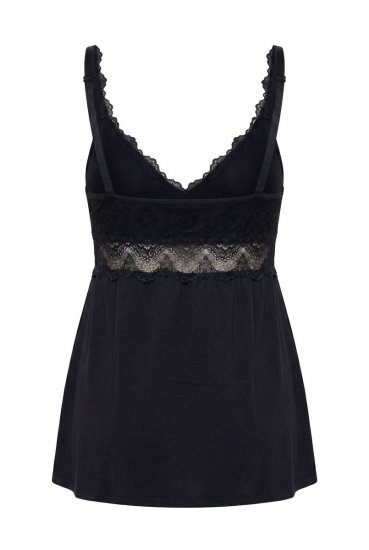 Ulla Popken 851693 Pyjama Noir - Pyjamas/vêtements de détente - 