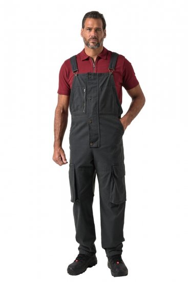 JP1880 851722 Salopette avec fermeture éclair Anthracite - Jeans et pantalons - Jeans et Pantalons grande taille 