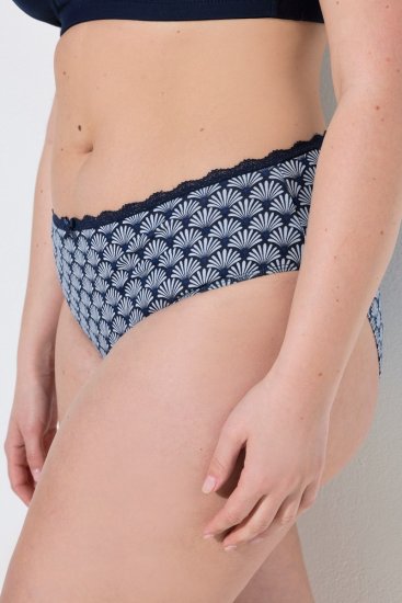 Ulla Popken 851730 Culottes à motifs lot de 5 Bleu clair - Culottes - 