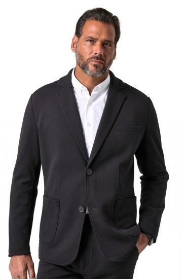 JP1880 Naples Flexnamic Blazer en jersey Noir - Costumes - Costumes grandes tailles 