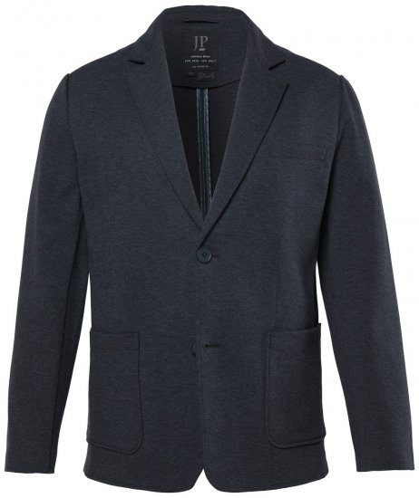 JP1880 Naples Flexnamic Blazer en jersey Gris foncé chiné - Costumes - Costumes grandes tailles 