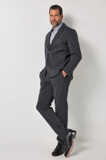 JP1880 Naples Flexnamic Blazer en jersey Gris foncé chiné - Costumes - Costumes grandes tailles 