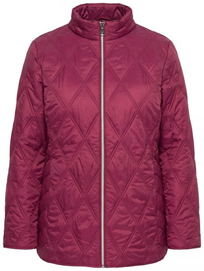 Ulla Popken 851777 Veste matelassée HYPRAR à col montant Bordeaux - Vestes - Vestes femme grande taille