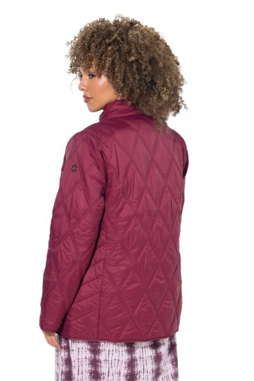 Ulla Popken 851777 Veste matelassée HYPRAR à col montant Bordeaux - Vestes - Vestes femme grande taille