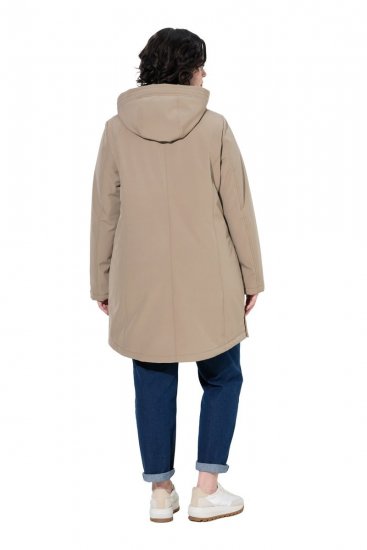 Ulla Popken 851789 Manteau technique Marron - Manteaux - Manteaux femme grande taille