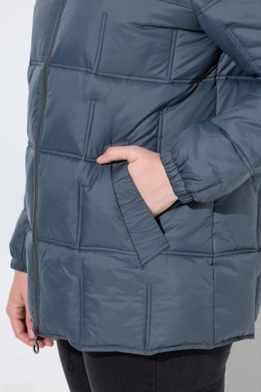 Ulla Popken 851791 Veste matelassée Bleu marine - Vestes - Vestes femme grande taille