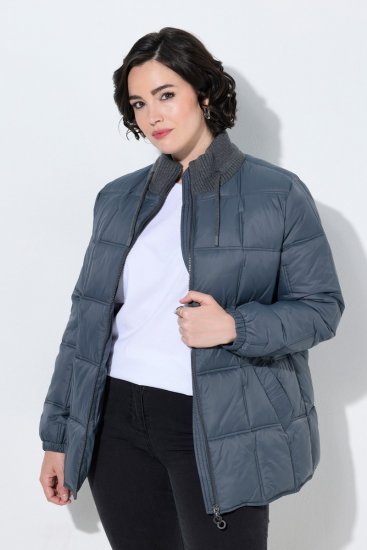 Ulla Popken 851791 Veste matelassée Bleu marine - Vestes - Vestes femme grande taille