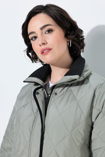 Ulla Popken 851792 Veste de pluie Vert olive - Vestes - Vestes femme grande taille