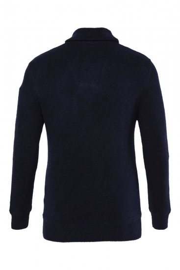 JP1880 851795 Pull tricoté à col châle Bleu marine TALL - TALL sweatshirts - Sweats et hoodies TALL