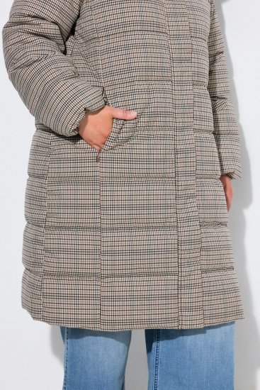 Ulla Popken 851801 Manteau matelassé Blanc cassé - Manteaux - Manteaux femme grande taille
