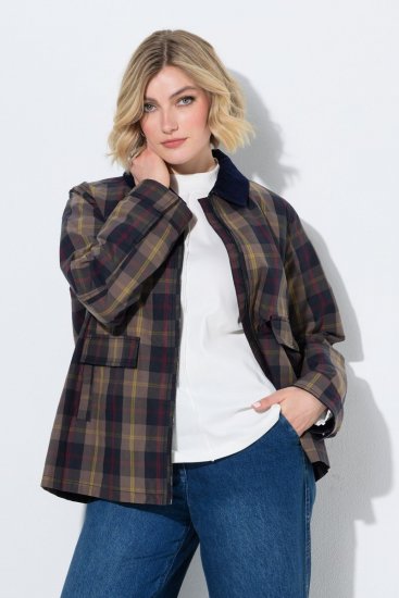 Ulla Popken 851806 Veste de pluie Bleu marine - Vestes - Vestes femme grande taille