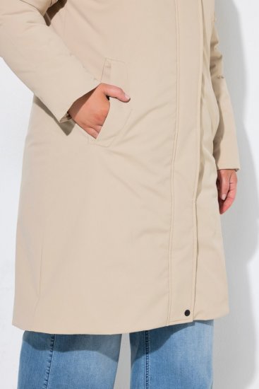 Ulla Popken 851811 Manteau matelassé Beige - Manteaux - Manteaux femme grande taille
