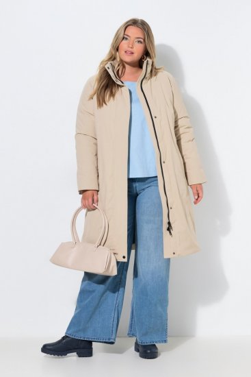 Ulla Popken 851811 Manteau matelassé Beige - Manteaux - Manteaux femme grande taille