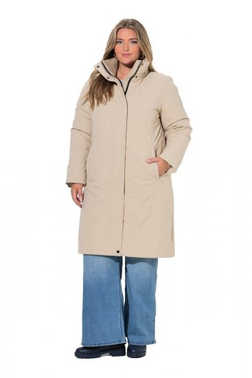 Ulla Popken 851811 Manteau matelassé Beige - Manteaux - Manteaux femme grande taille