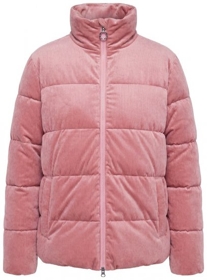 Ulla Popken 851819 Veste en velours côtelé Vieux rose - Vestes - Vestes femme grande taille