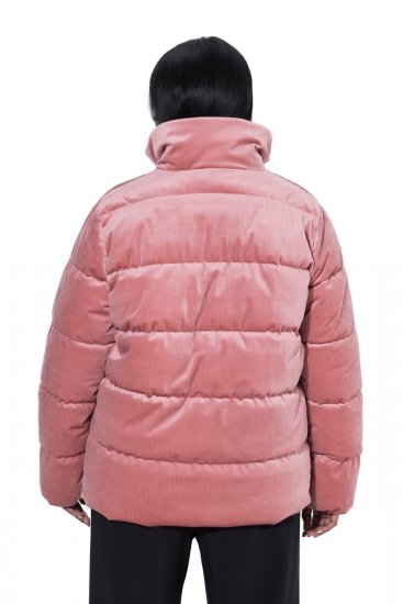 Ulla Popken 851819 Veste en velours côtelé Vieux rose - Vestes - Vestes femme grande taille