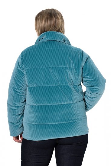 Ulla Popken 851819 Veste en velours côtelé Gris - Vestes - Vestes femme grande taille