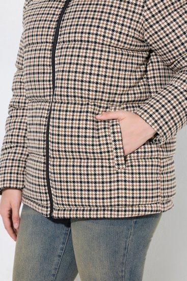 Ulla Popken 851822 Manteau matelassé Blanc cassé - Manteaux - Manteaux femme grande taille