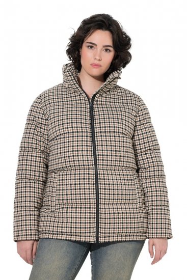 Ulla Popken 851822 Manteau matelassé Blanc cassé - Manteaux - Manteaux femme grande taille