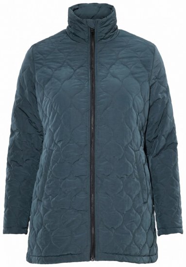 Ulla Popken 851831 Veste matelassée Vert foncé - Vestes - Vestes femme grande taille