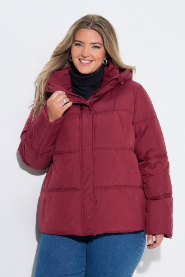 Ulla Popken 851832 Veste matelassée Rouge - Vestes - Vestes femme grande taille