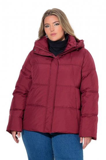 Ulla Popken 851832 Veste matelassée Rouge - Vestes - Vestes femme grande taille