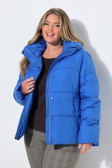 Ulla Popken 851832 Veste matelassée Pétrole - Vestes - Vestes femme grande taille