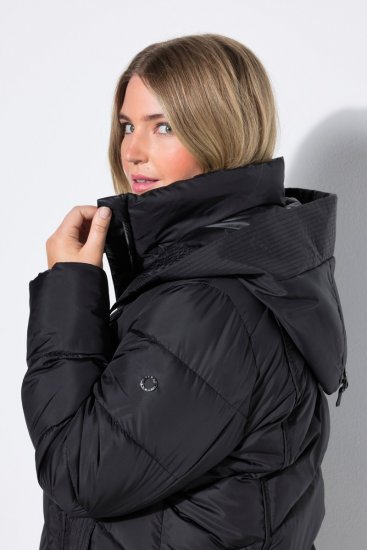 Ulla Popken 851842 Manteau matelassé Noir - Manteaux - Manteaux femme grande taille