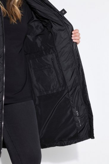 Ulla Popken 851842 Manteau matelassé Noir - Manteaux - Manteaux femme grande taille