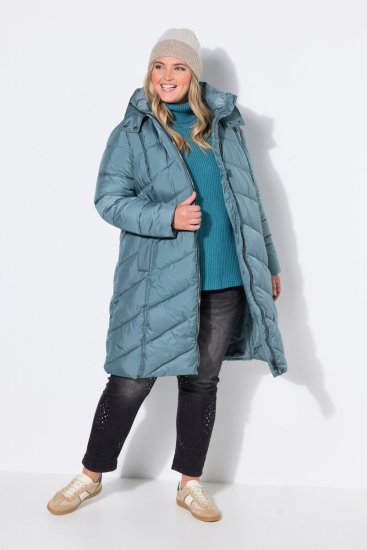 Ulla Popken 851842 Manteau matelassé Kaki - Manteaux - Manteaux femme grande taille