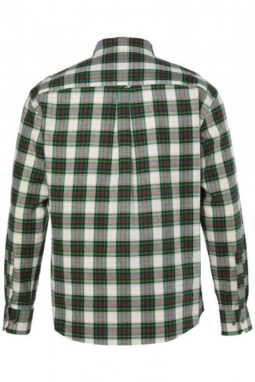 JP1880 851877 Chemise en flanelle à carreaux manches longues Vert foncé TALL - TALL chemises - Chemises TALL grande longueur