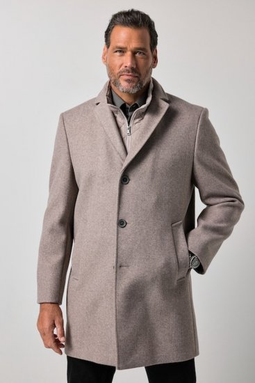 JP1880 851999 Business Manteau en laine Beige - Vestes - Vestes Homme Grandes Tailles