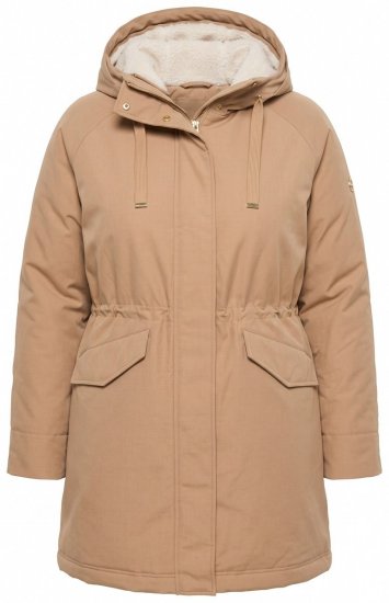 Ulla Popken 852028 Parka Beige - Manteaux - Manteaux femme grande taille