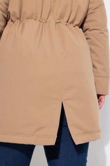 Ulla Popken 852028 Parka Beige - Manteaux - Manteaux femme grande taille