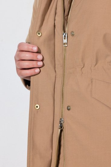 Ulla Popken 852028 Parka Beige - Manteaux - Manteaux femme grande taille