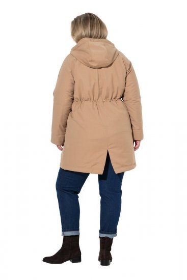 Ulla Popken 852028 Parka Beige - Manteaux - Manteaux femme grande taille