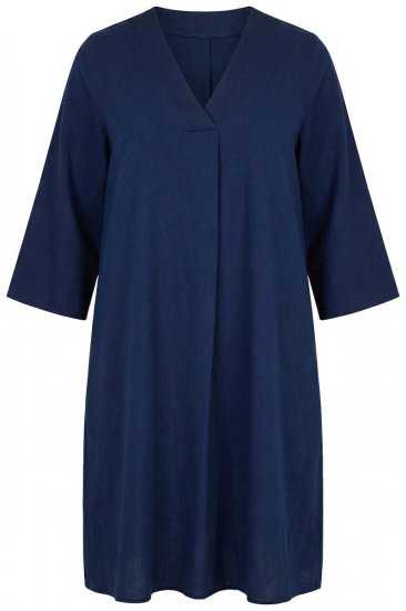 Ulla Popken 852191 Robe en jean à poches Bleu denim - Robes - Robes pour toutes les tailles