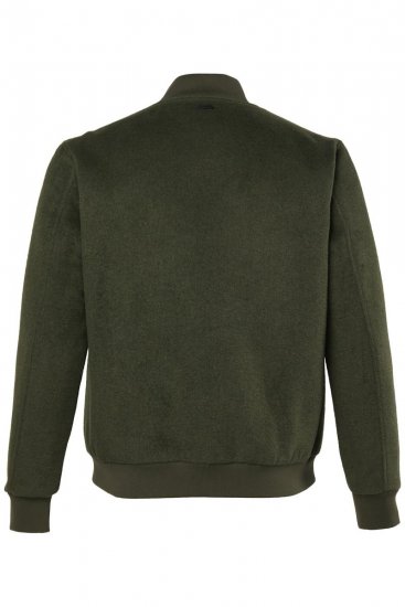 JP1880 852294 Veste en mélange de laine à col montant Vert kaki - Vestes - Vestes Homme Grandes Tailles