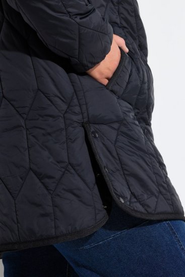 Ulla Popken 852413 Veste matelassée Noir - Vestes - Vestes femme grande taille
