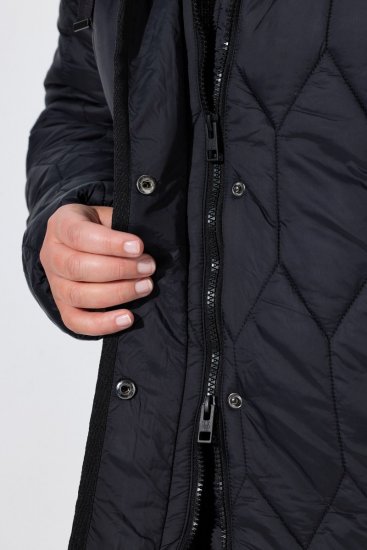 Ulla Popken 852413 Veste matelassée Noir - Vestes - Vestes femme grande taille